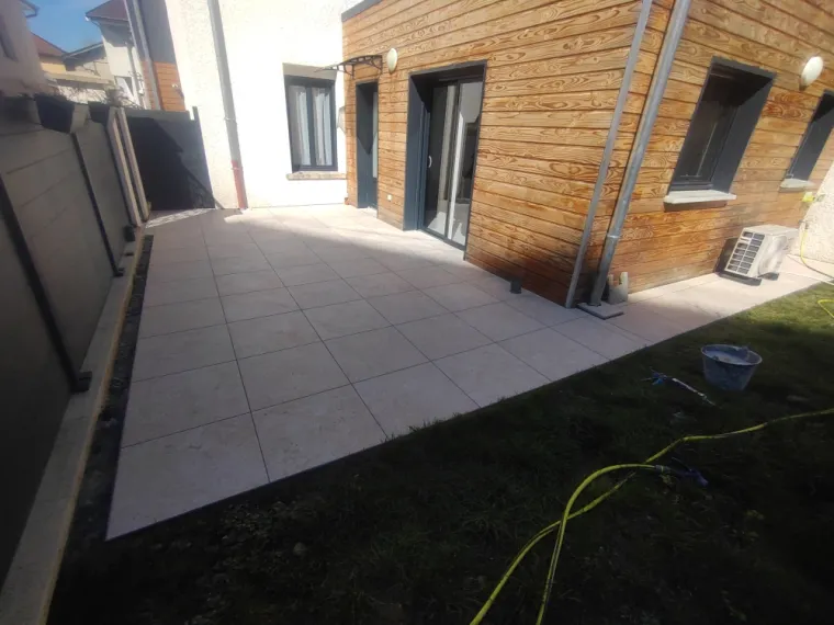 Pose de carrelage 60/60 rectifié 