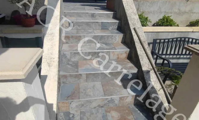 Terrasse collé en 30/60, Ambérieu-en-Bugey, ACR Carrelage