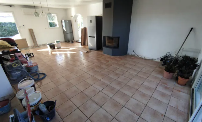 Rénovation salon cuisine , Ambérieu-en-Bugey, ACR Carrelage