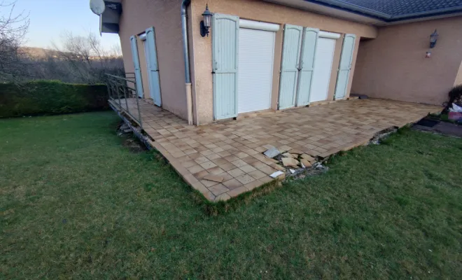 Réalisation de deux terrasses , Ambérieu-en-Bugey, ACR Carrelage