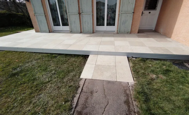 Réalisation de deux terrasses , Ambérieu-en-Bugey, ACR Carrelage